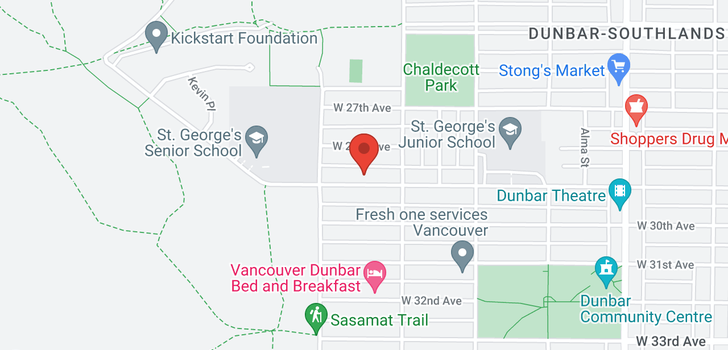 map of 4041 W 29TH AVENUE